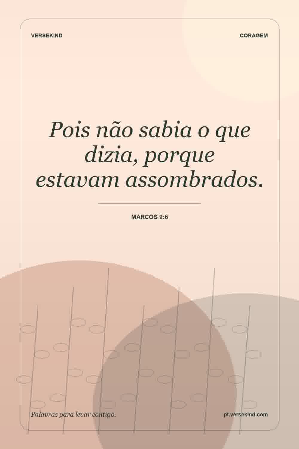 Pois não sabia o que dizia, porque estavam assombrados. — Marcos 9:6