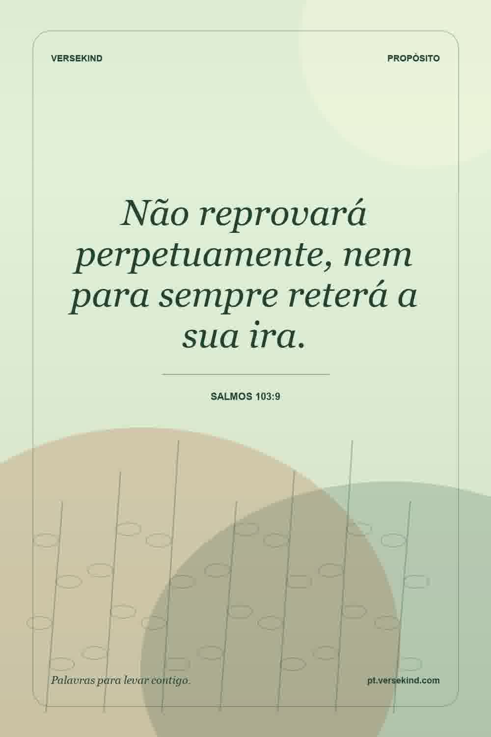 Não reprovará perpetuamente, nem para sempre reterá a sua ira. — Salmos 103:9