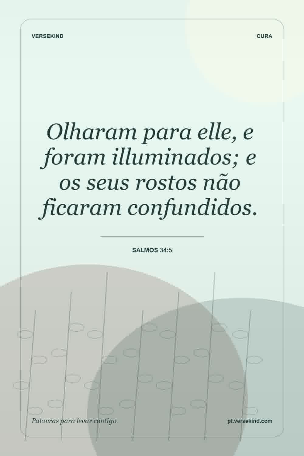 Olharam para elle, e foram illuminados; e os seus rostos não ficaram confundidos. — Salmos 34:5